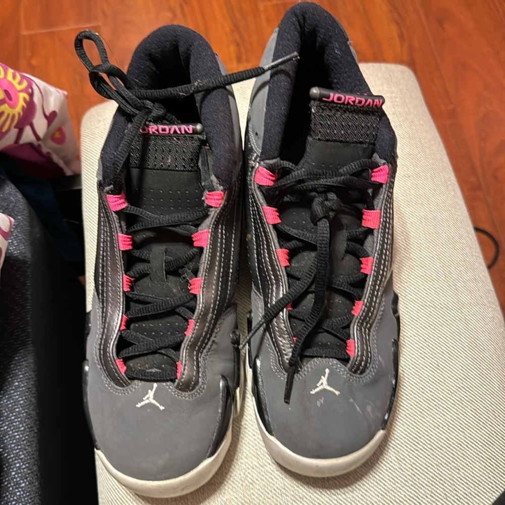 Pink and grey Jordan’s